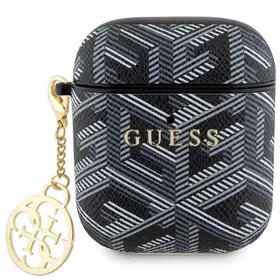 Guess GUA2PGCE4CK AirPods 1/2 dėklas – juodas GCube Charm