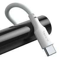 Baseus kabelis Simple Wisdom USB - USB-C 1,5 m 5A baltas 2 vnt.
