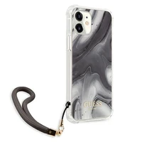 Guess GUHCP12SKSMAGR iPhone 12 mini 5.4 pilkas kietas dėklas Marble kolekcija