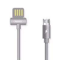 REMAX kabelis Waist Drum RC-082m - USB į Micro USB - pilkas