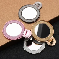 Telefono stovas CIRCLE MIRROR – lipnus – juodas