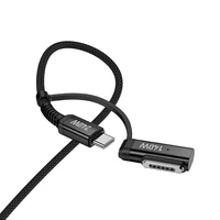 Kabelis 2in1 USB C į USB C / Mag3 Hoco 240W 1,8 m U142 juodas
