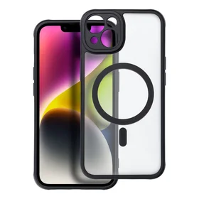 Pilnai matinė magnetinė dėklas telefonui su MagSafe suderinamas iPhone 14 juodas