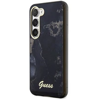 Guess GUHCS23SHTMRSK S23 S911 juodas/juodas kietas dėklas Golden Marble Collection
