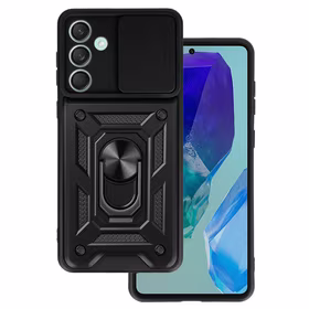 Slide Camera Armor dėklas SAMSUNG Galaxy M55 5G juodas