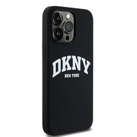 DKNY Skystas silikoninis baltas spausdintas logotipas magnetinis dėklas telefonui iPhone 13 Pro Max - juodas
