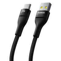 Baseus Flash 2 Įkrovimo kabelis USB į USB-C 100W 1m Juodas