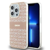 DKNY IML mono ir juostos magnetinis dėklas iPhone 13 Pro / 13 - rožinis