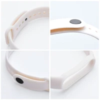 Silikoninis dirželis Xiaomi Mi Band 5 / 6 / 7 smėlinas (11)