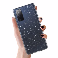 Crystal Glitter dėklas telefonui Samsung Galaxy S20 FE/Lite sidabrinis