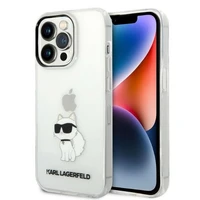 Karl Lagerfeld KLHCP14XHNCHTCT iPhone 14 Pro Max 6.7" skaidrus kietas dėklas Ikonik Choupette