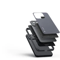 Dux Ducis Fino dėklas Xiaomi 13 su silikoniniu rėmeliu pilkas