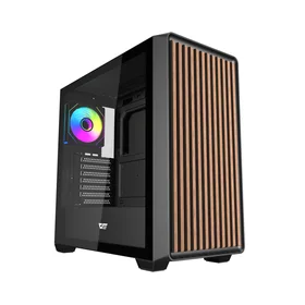 Darkflash DS900WD ATX computer case (black) + 4 fans