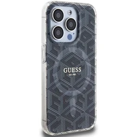 Guess IML GCube MagSafe dėklas telefonui iPhone 15 Pro Max - juodas