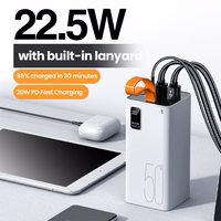 Išorinė baterija Power Bank Reach RR-H39B 22.5W 50000mAh juoda