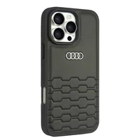 Audi Sintetinės odos iPhone 16 Pro Max 6.9" juodas/juodas kietas dėklas AU-TPUPCIP16PM-GT/D2-BK