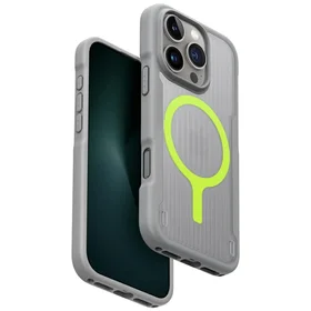 Uniq Combat Active Magclick įkrovimo dėklas iPhone 16 Pro - pilkas