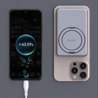 Dudao K28S 20W PD 5000mAh Išorinė baterija su Magnetine funkcija ir stovu - sidabrinė