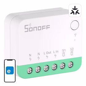 SONOFF MINIR4M išmanusis dvipusis 1 kanalo jungiklis Wi-Fi (Matter)