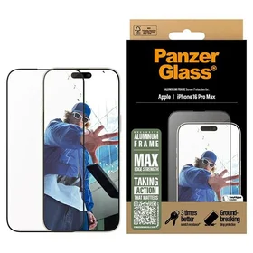 PanzerGlass apsauginis stiklas aliuminio rėmas iPhone 16 Pro Max 6.9" itin platus 2852