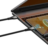 USB-C į USB-C kabelis Baseus Glimmer Series, 100W, 2m (juodas)