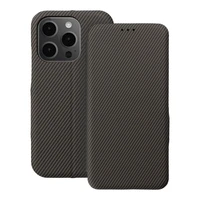 FOLIO šoninis magnetinis knygos tipo dėklas, skirtas IPHONE 14 PRO, rudas spalvos