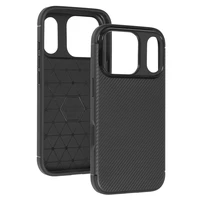 Tel Protect Carbon Elite dėklas iPhone 17 Pro juodas
