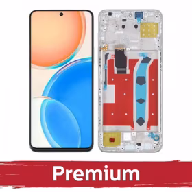 LCD ekranas suderinamas su Huawei Honor X8 (4G) su rėmeliu / sidabrinis / OEM