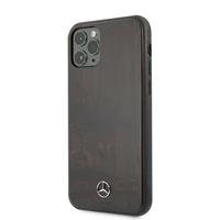 Mercedes Wood Line Rosewood dėklas iPhone 11 Pro - rudas