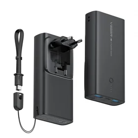 Išorinė baterija VEGER 10000 mAh PD QC3.0 20W ACE100 (W1146) juoda