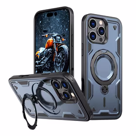 Hybrid Armor Trendy dėklas telefonui su MagSafe iPhone 16 Pro Max - mėlynas