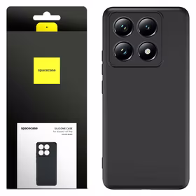 Spacecase Silikoninis dėklas 3.0 Xiaomi 14T Pro juodas