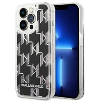 Karl Lagerfeld KLHCP14XLMNMK iPhone 14 Pro Max 6.7 "kietas dėklas juodas / juodas Skystas Blizgesys Monograma