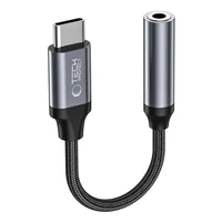 Tech-Protect UltraBoost USB-C / 3.5 mm mini lizdo adapteris - juodas