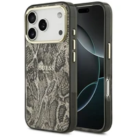 Guess Python Pattern Magnetinis dėklas iPhone 17 Pro (m) - rudas