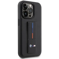 BMW Grip Stand Hot Stamp iPhone 14 Pro deklas - Juodas