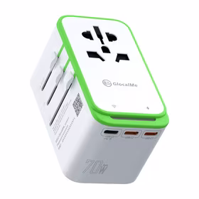 Adapteris Roamplug su 4G/LTE Wi-Fi hotspotu GlocalMe Cloud SIM