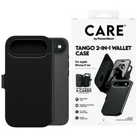 CARE by PanzerGlass Funkcinis Tango 2in1 Piniginės dėklas Magnetinis iPhone Air - Juodas
