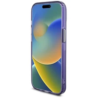 Karl Lagerfeld IML Monograma Karl & Choupette Head Magnetinis iPhone 15 dėklas - violetinis