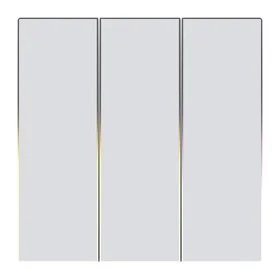 Jutiklinis ZigBee šviesos jungiklis Avatto TS60-EU-W3 trigubas TUYA (baltas)