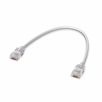 Ubiquiti UACC-Cable-Patch-EL-0.3M-W tinklo kabelis Permatomas, Balta 0,3 m Cat6