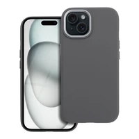 Dėklas skirtas iPhone 15 Forcell F-Protect Frame Premium suderinamas su Magsafe pilkas