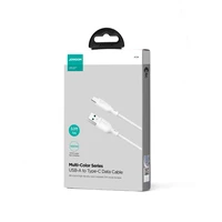 Joyroom Multi-Color Series S-A34 USB-A / USB-C 100W kabelis 1m - baltas