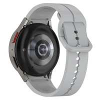 Silikoninis laikrodžio dirželis SAMSUNG laikrodžiui 4 / 5 pilkas