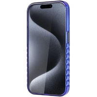 Audi IML Magnetinis dėklas su dideliu logotipu telefonui iPhone 15 Pro - mėlynas