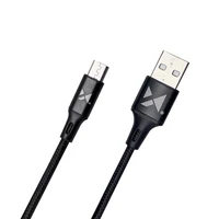 Wozinsky Kabelis USB - microUSB 2,4A 1m juodas (WUC-M1B)