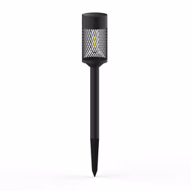 Forever Light Solar LED Lempa Steel Post SUNARI FLS-15 juodas