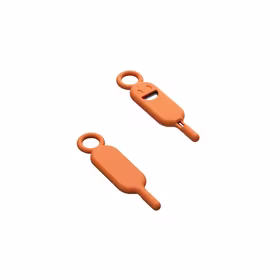 Key / needle for SIM card tray needle keychain oranžinis