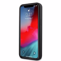 AMG silikoninis didelis logotipas dėklas iPhone 12 Pro Max - juodas