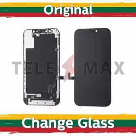 Ekranas skirtas iPhone 12 Mini juodas (Atnaujintas: Telemax)